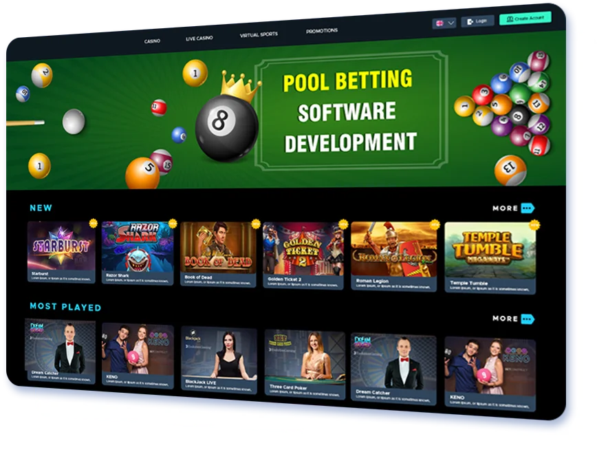 Pool Sports Betting Software