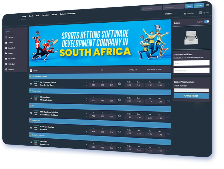 Sports Betting Software Development Company in South Africa