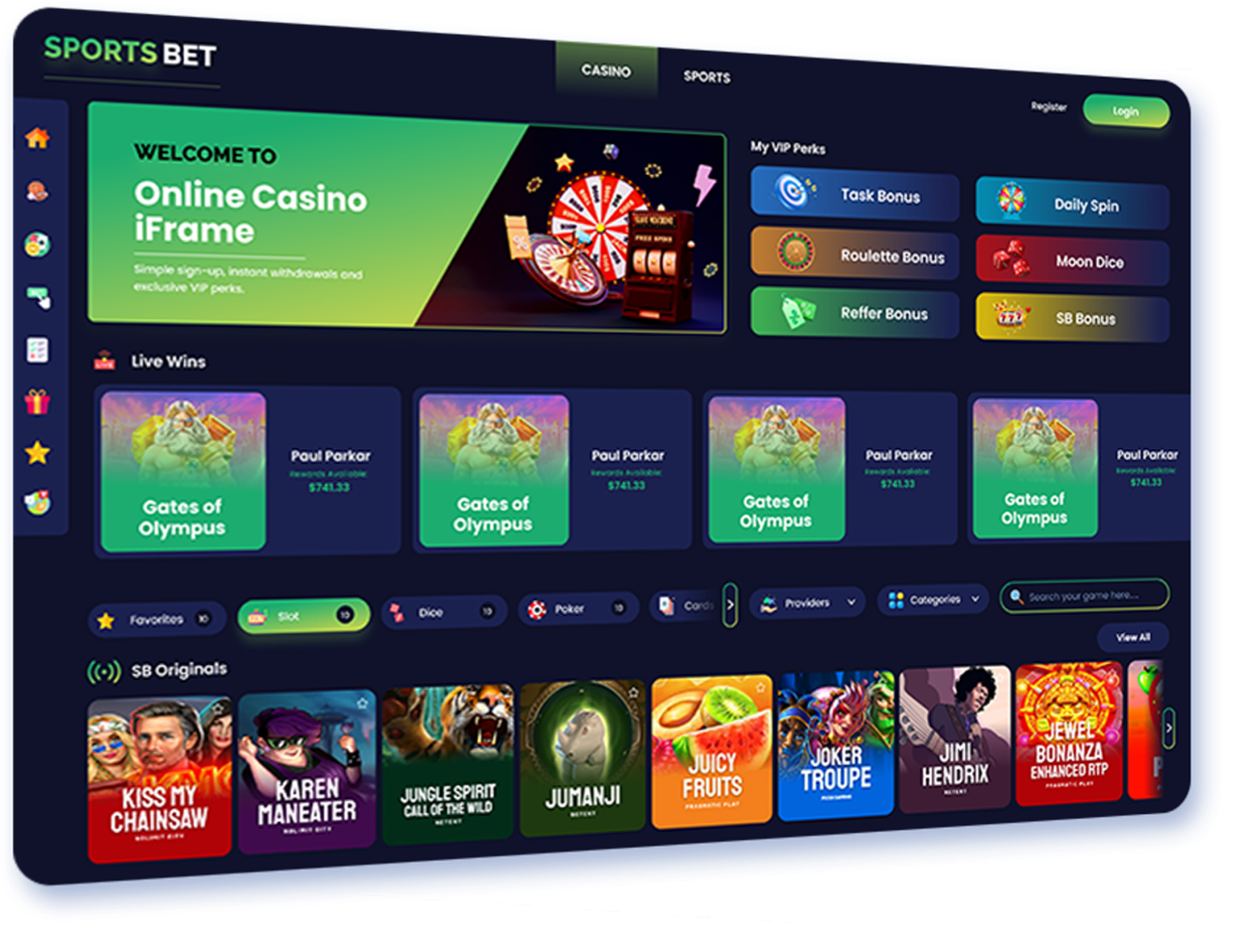 Online Casino iFrame