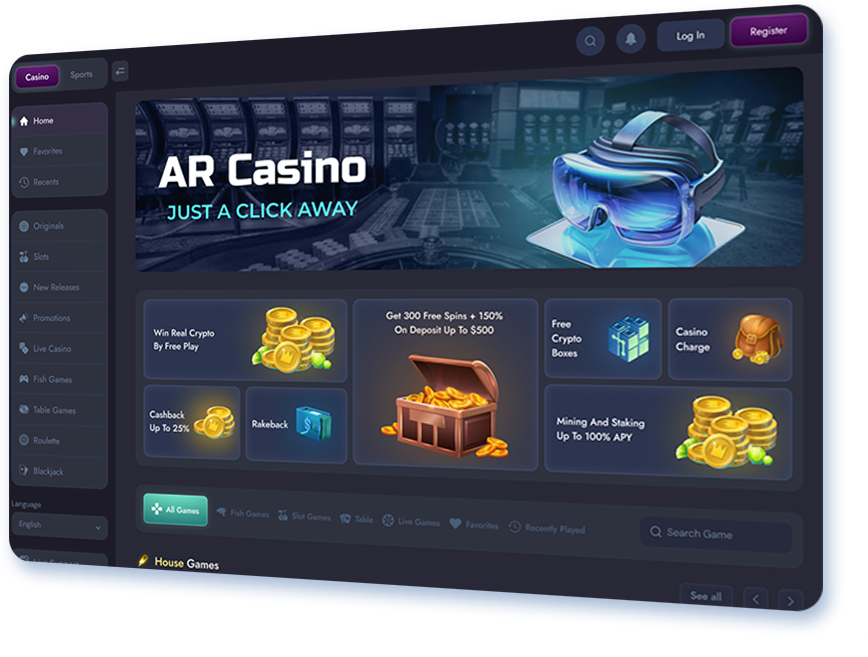 Custom AR Online Casino Game Development