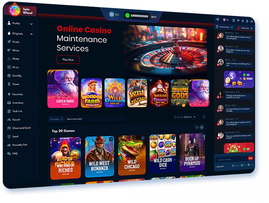 Online Casino Maintenance Services