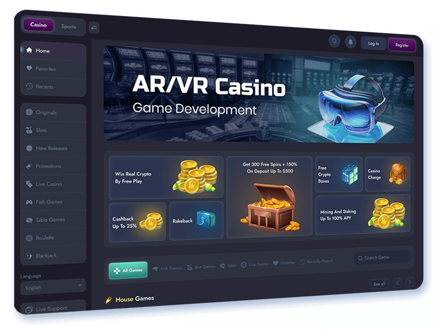 AR/VR Casino Game Development