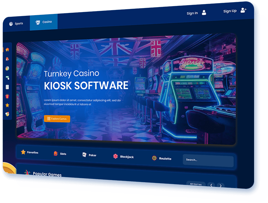 Turnkey Casino Kiosk Software